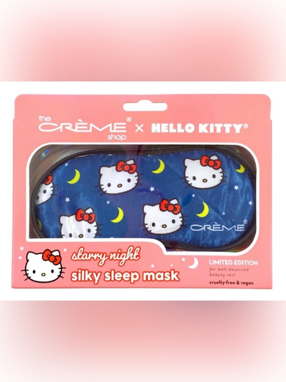 Hello Kitty Starry Night Blue Kids Silky Sleep Mask by The Crème Shop